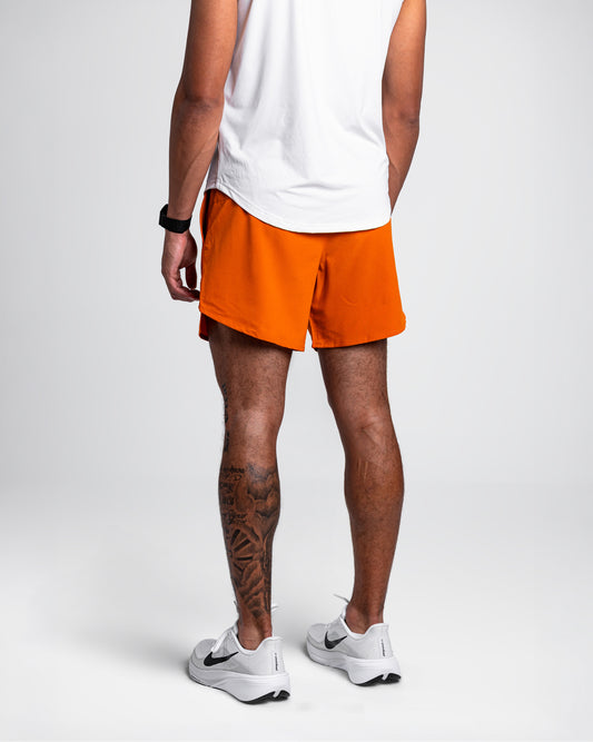 Orange Running Shorts