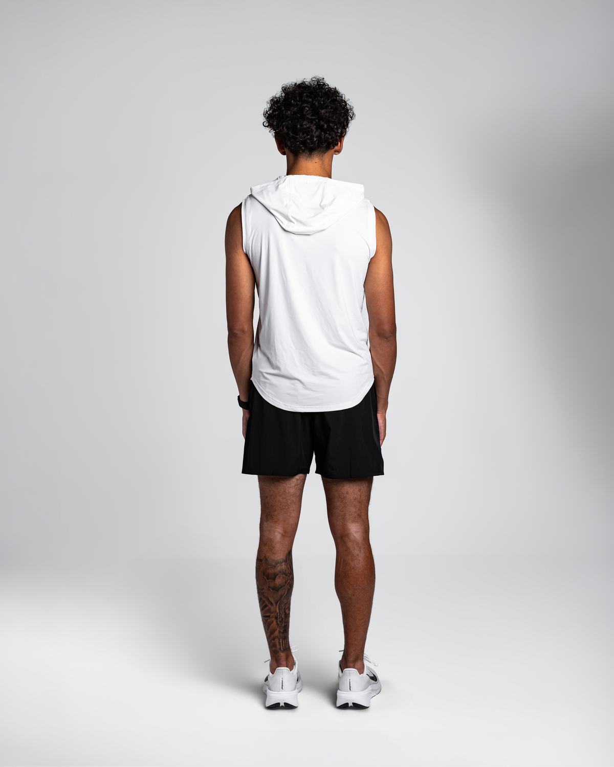 White Apex Sleeveless Hoodie