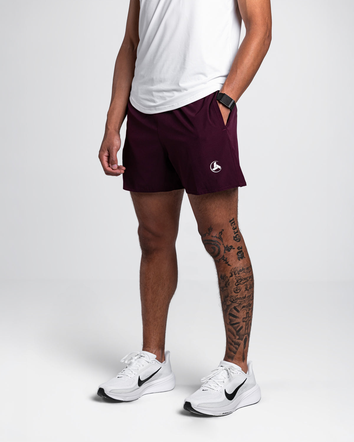Maroon Essential Shorts