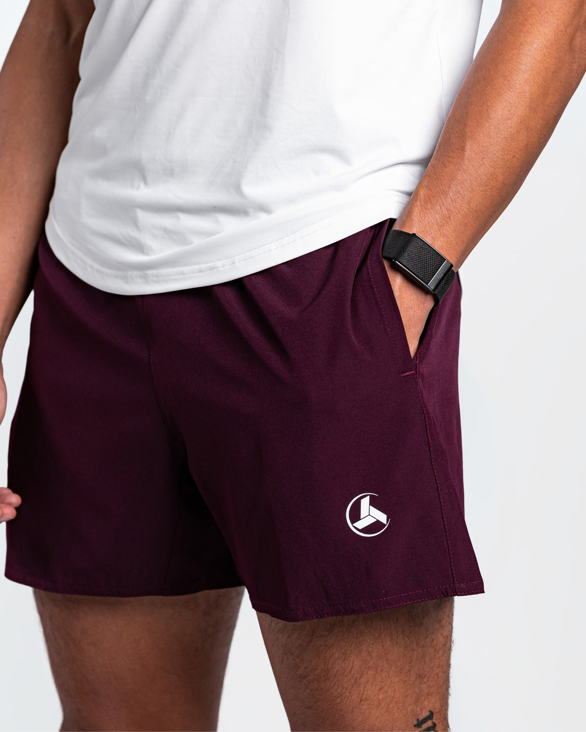 Maroon Essential Shorts