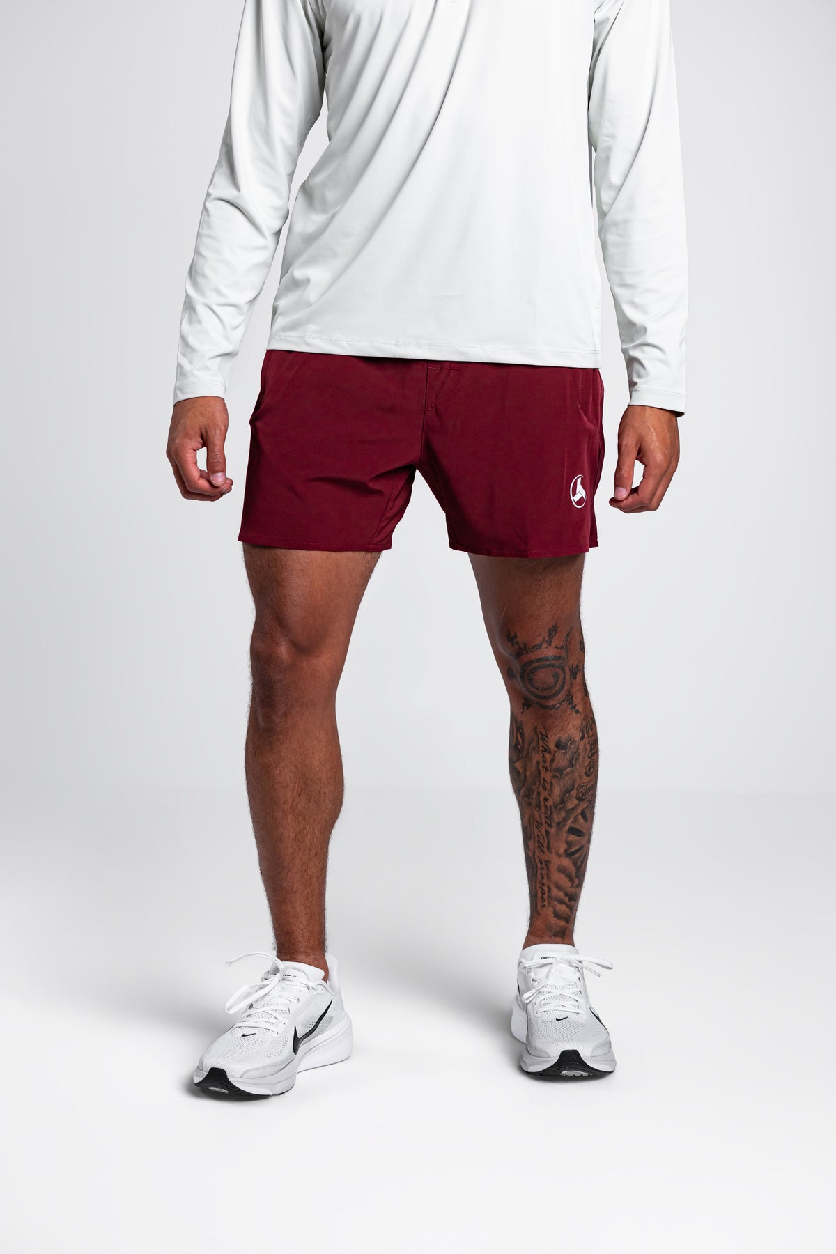 Burgundy Active Shorts