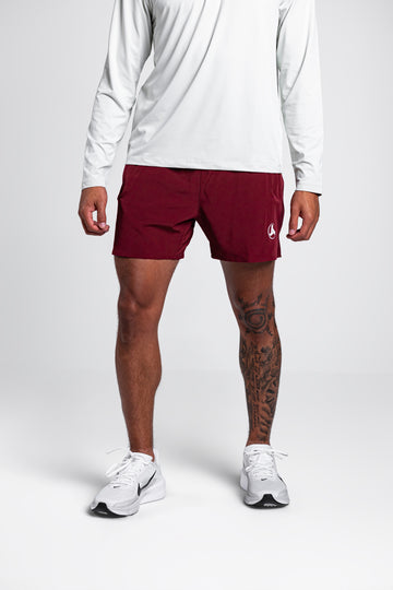 Burgundy Active Shorts