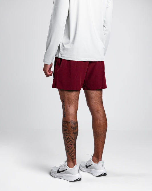 Burgundy Active Shorts