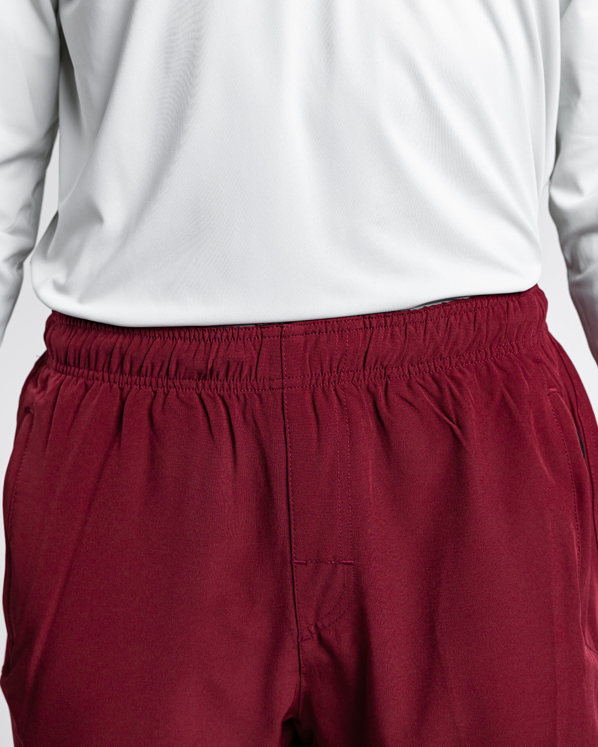 Burgundy Active Shorts
