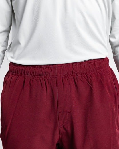 Burgundy Active Shorts