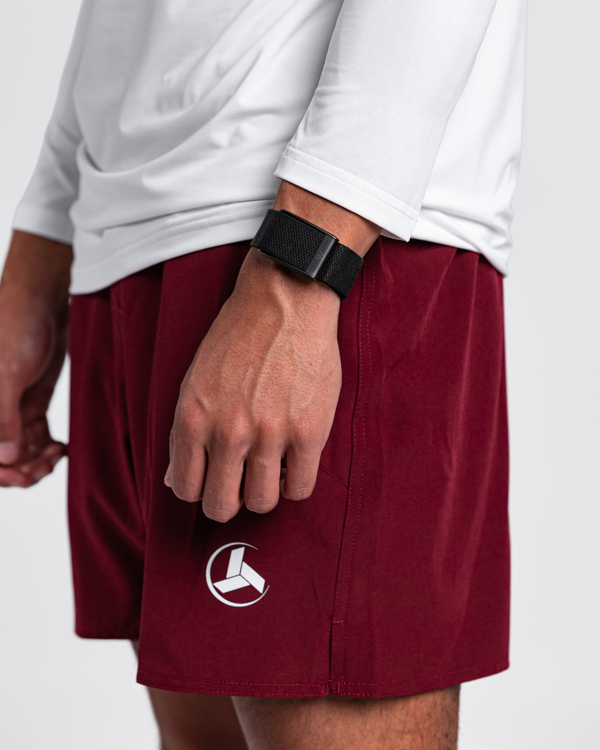 Burgundy Active Shorts