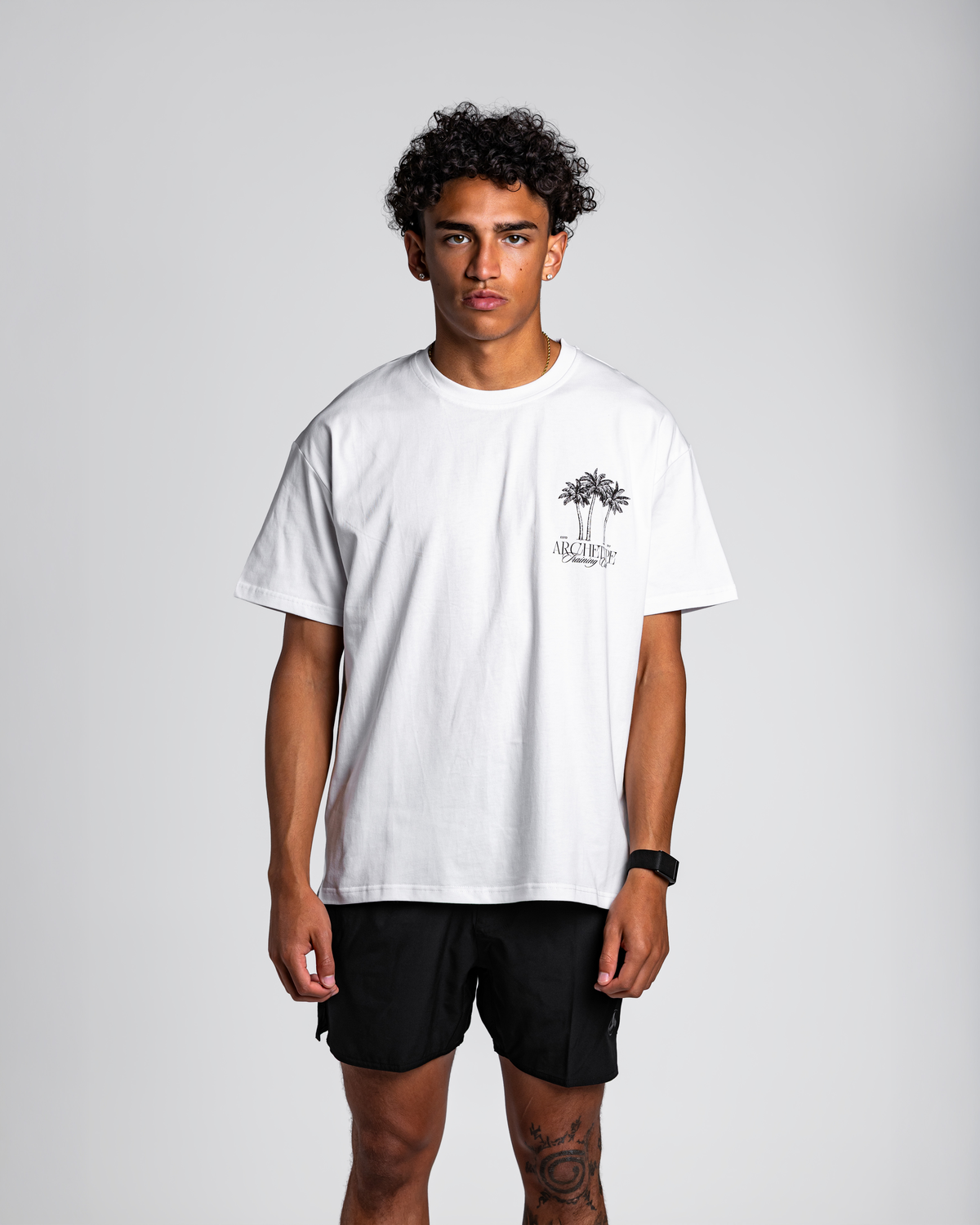 White Palm Trees Tee