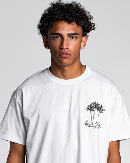 White Palm Trees Tee