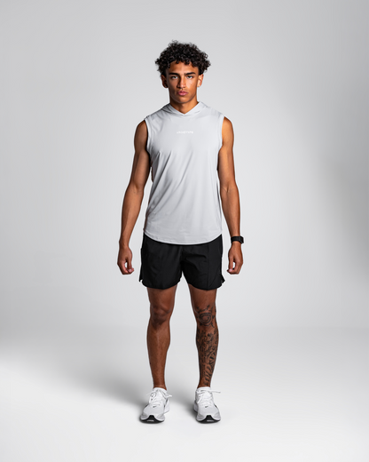 Grey Apex Sleeveless Hoodie