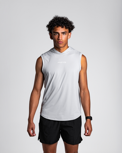 Grey Apex Sleeveless Hoodie