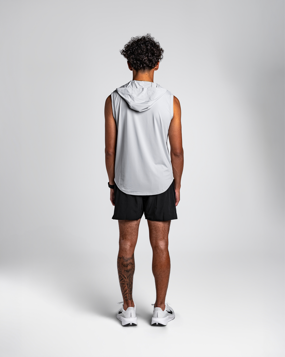 Grey Apex Sleeveless Hoodie