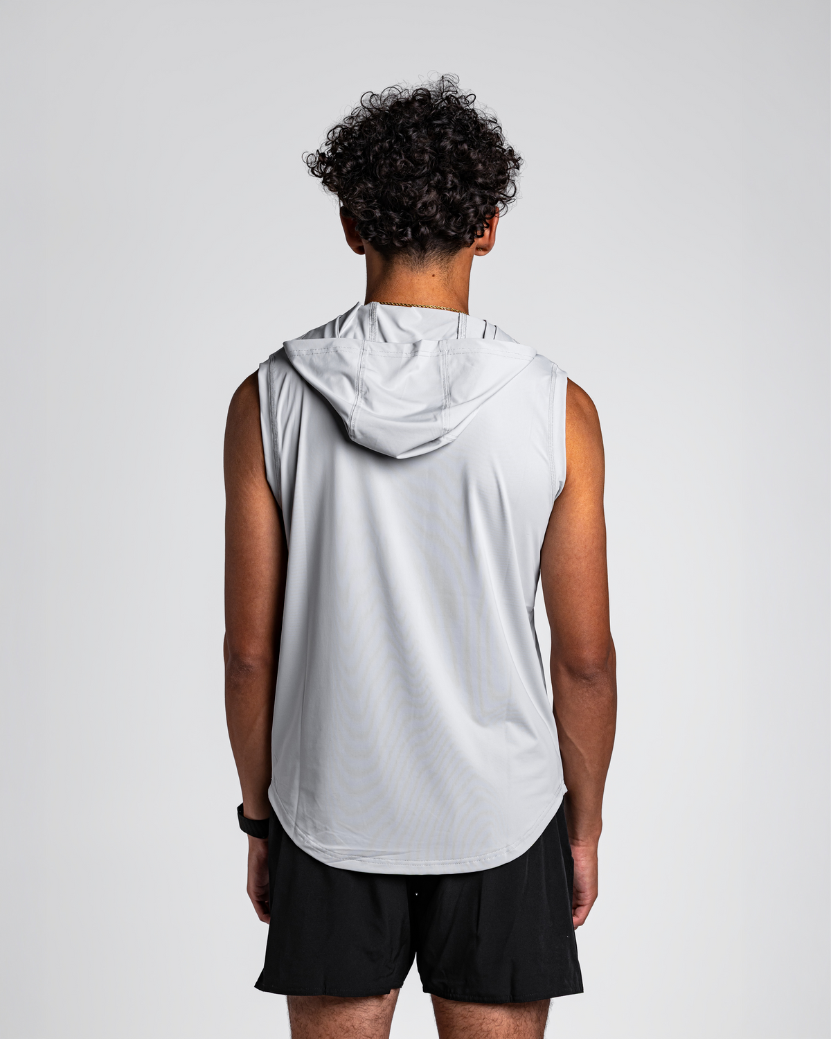 Grey Apex Sleeveless Hoodie