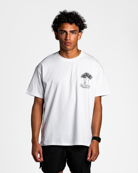 White Palm Trees Tee