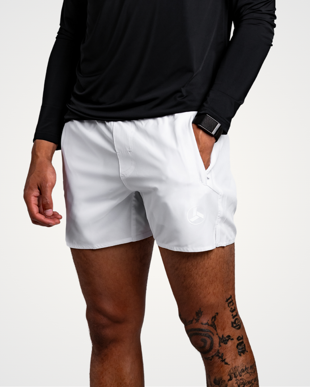 White Active Shorts