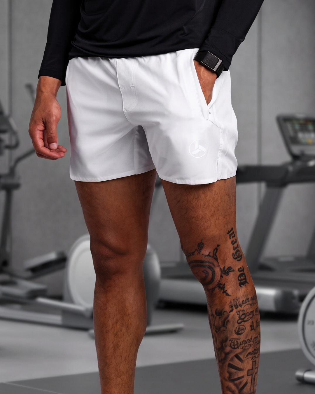 White Active Shorts