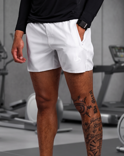 White Active Shorts