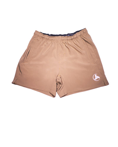 Tan Active Shorts