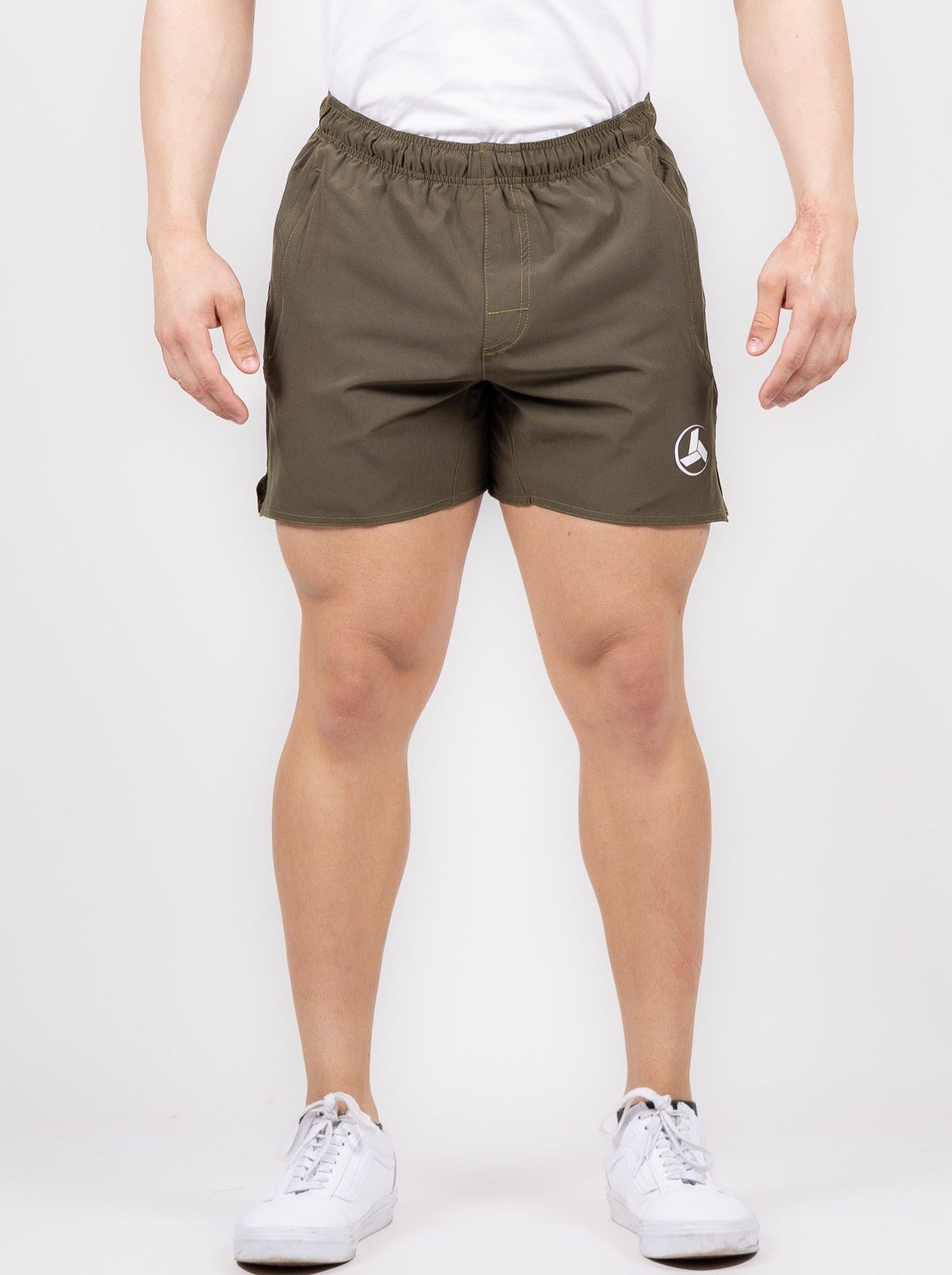 Olive Green Active Shorts